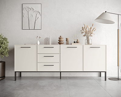 Комод с тремя дверками и тремя ящиками "Nicole" арт NEM07