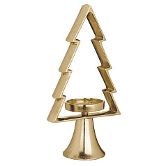 422434 Подсвечник рождественский MUKAYLE, алюминий/золото 340х95х170 мм