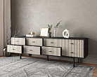 Комод с восемью ящиками "Emerson" арт EM03/milky/L №1
