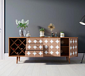 Комод "Berber" удлиненный с бутылочницей 17 принт арт BB15/Print_17 №1