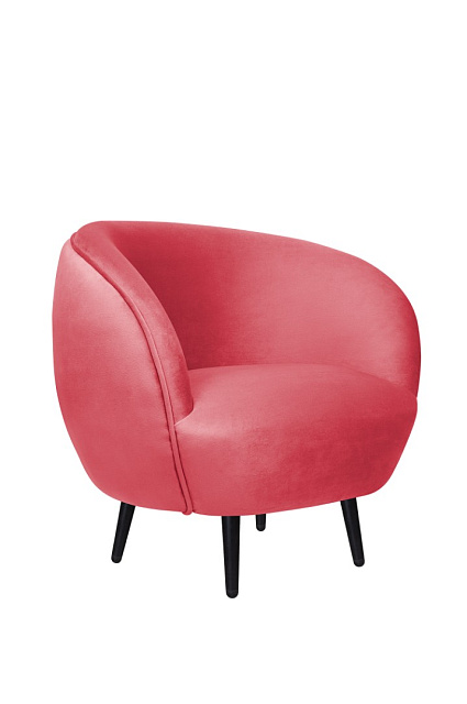 Мягкое кресло Small Benee Karmin на черных ножках