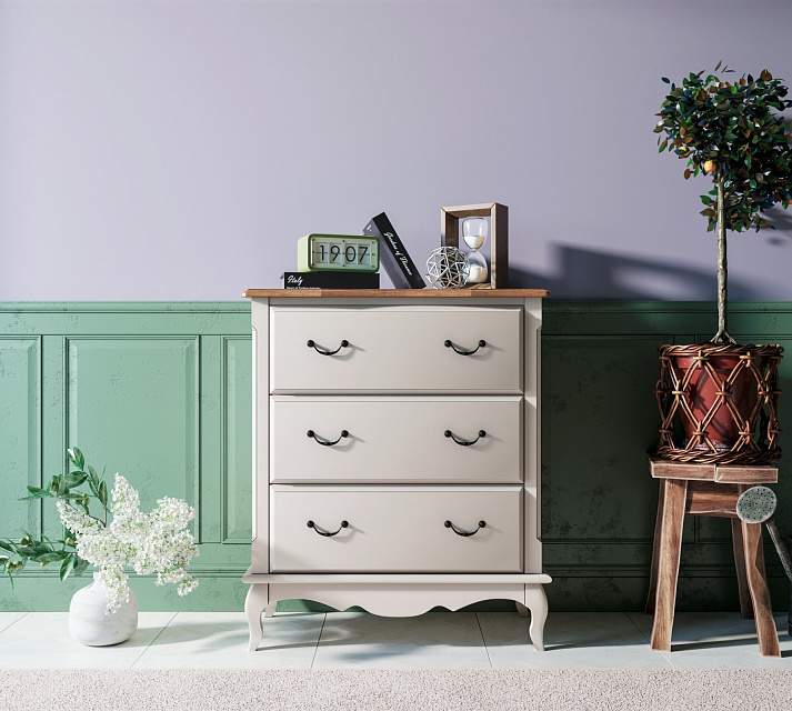 Комод Leontina три ящика арт ST9356 в Москве Комод Leontina три ящика арт ST9356