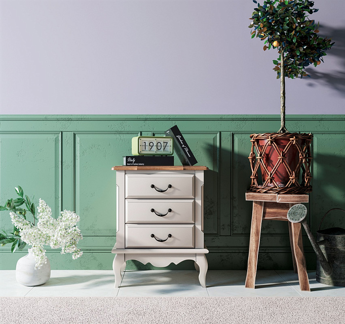 Прикроватная тумба Leontina на три ящика арт ST9302/3