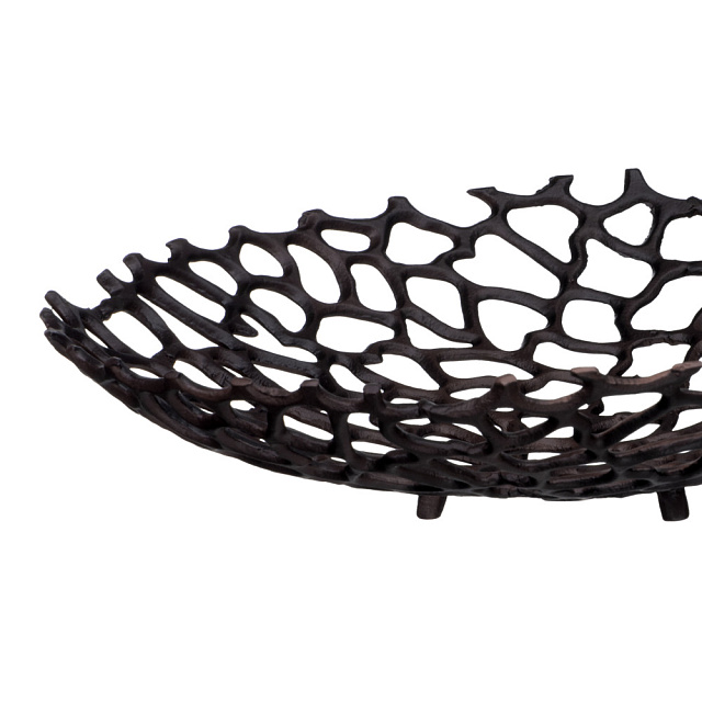 429658 Чаша декоративная KIMITSU, ?380, H75, коричневый в Москве 429658 Чаша декоративная KIMITSU, ?380, H75, коричневый