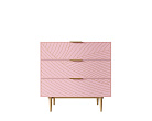 Комод с тремя ящиками "Line" LN12/GR1/pink №0