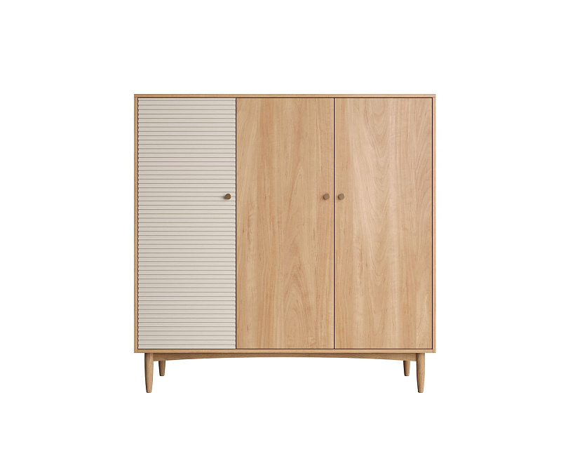 Шкаф трехстворчатый низкий Bubble Solid арт BBL13S