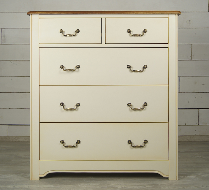 Бежевый комод "Olivia" на пять ящиков арт GA2005C в Москве Бежевый комод "Olivia" на пять ящиков арт GA2005C