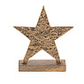 427116 Статуэтка Звезда BALIGUIAN, L150, B50, H165, алюминий, дерево, коричневый, цвет золотой