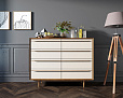 Комод "Bruni white" на восемь ящиков арт BR06WH