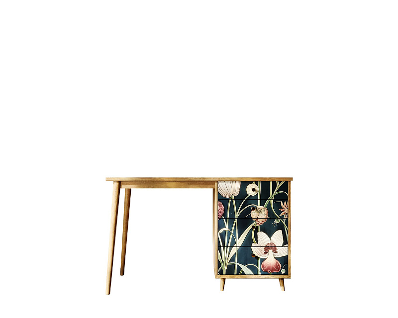 Стол рабочий "Berber" с одной тумбой арт BB31/Print_54 в Москве Стол рабочий "Berber" с одной тумбой арт BB31/Print_54