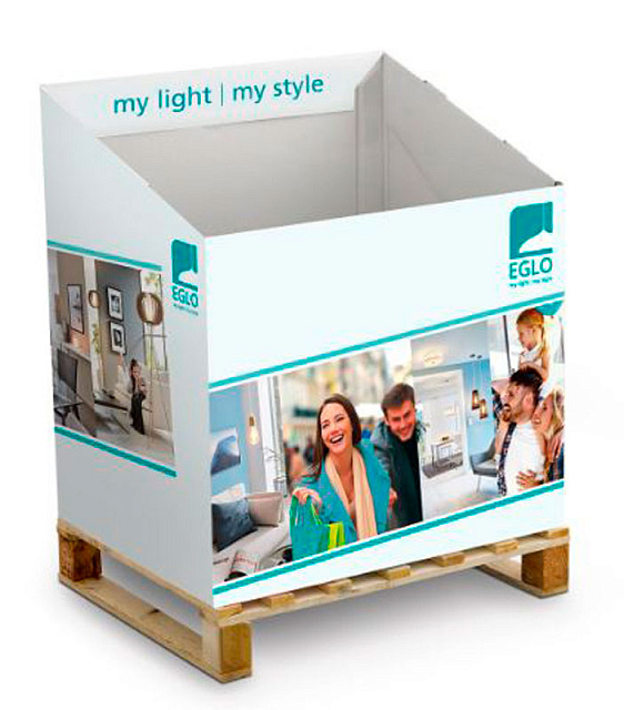 SB2819 Промо-короб из картона 'EGLO MY LIGHT MY STYLE' в Москве SB2819 Промо-короб из картона 'EGLO MY LIGHT MY STYLE'