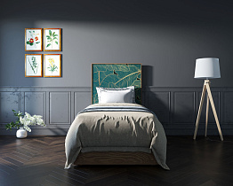 Кровать "Berber" 90х200 см принт 41 арт BB43/Print_41