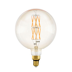 Лампа светодиодная филаментная диммируемая " BIG SIZE" G200, 8W (E27), ?200, L290, 2100K, 806lm