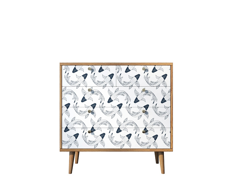 Комод "Berber" пять ящиков 36 принт арт BB36/Print_36