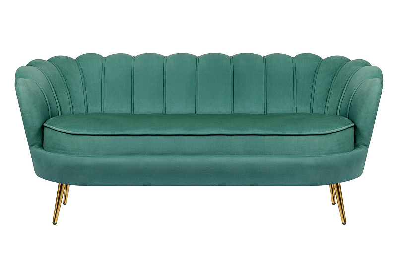Диван ракушка для гостиниц Pearl Triple Green V2
