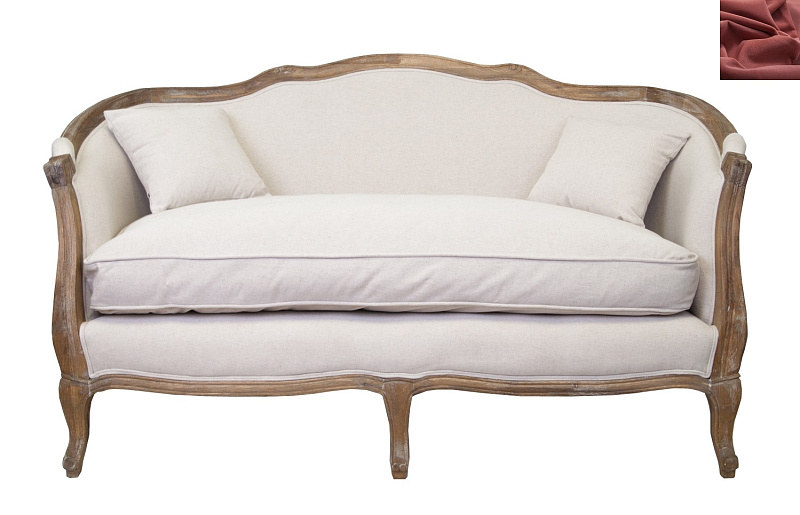 Диван ампир Darcy 2 цвет красный в Москве Диван ампир Darcy 2 цвет красный