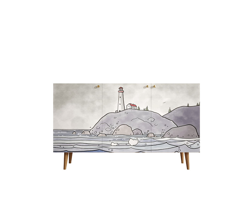 Комод с принтом 51 "Berber" арт BB01/Print_51 в Москве Комод с принтом 51 "Berber" арт BB01/Print_51