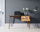 Стол рабочий "Berber" принт 14 с одной тумбой арт BB20/Print_14 №3