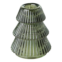 422962 Подсвечник рождественский GASUKA, стекло/светло-зелёный, ?65?80 мм