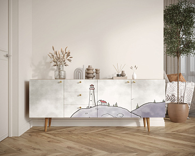 Комод "Berber" удлиненный арт BB11/Print_51