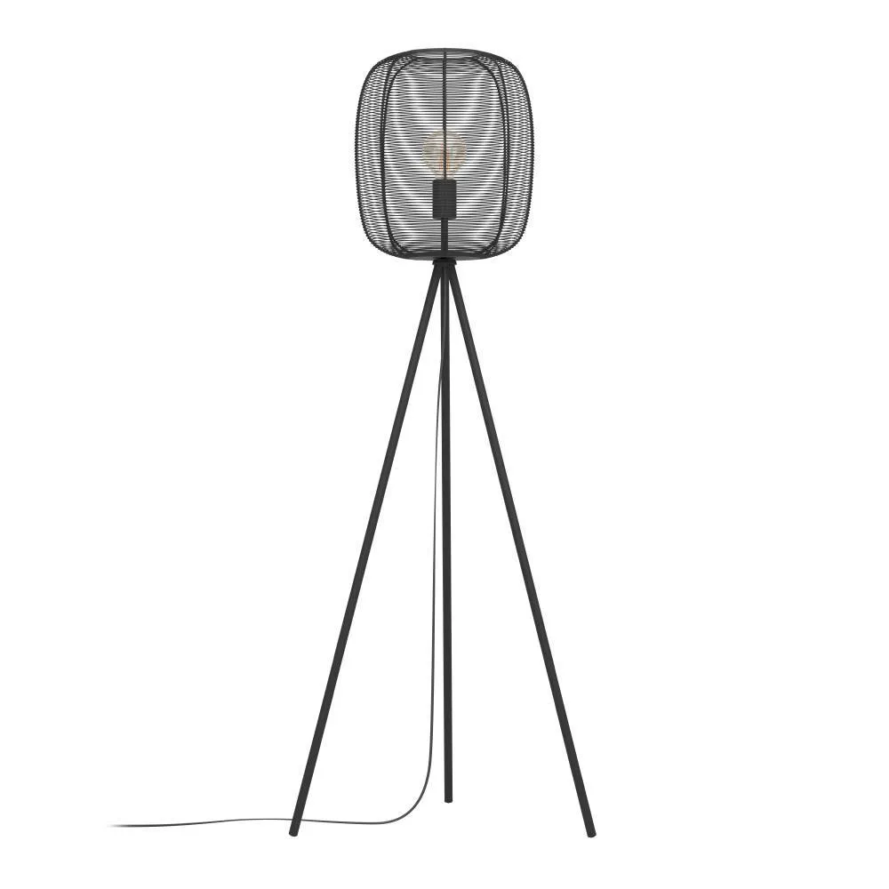 заказать 43968 Торшер RINROE, 1X40W (E27), H1405, сталь, черный
