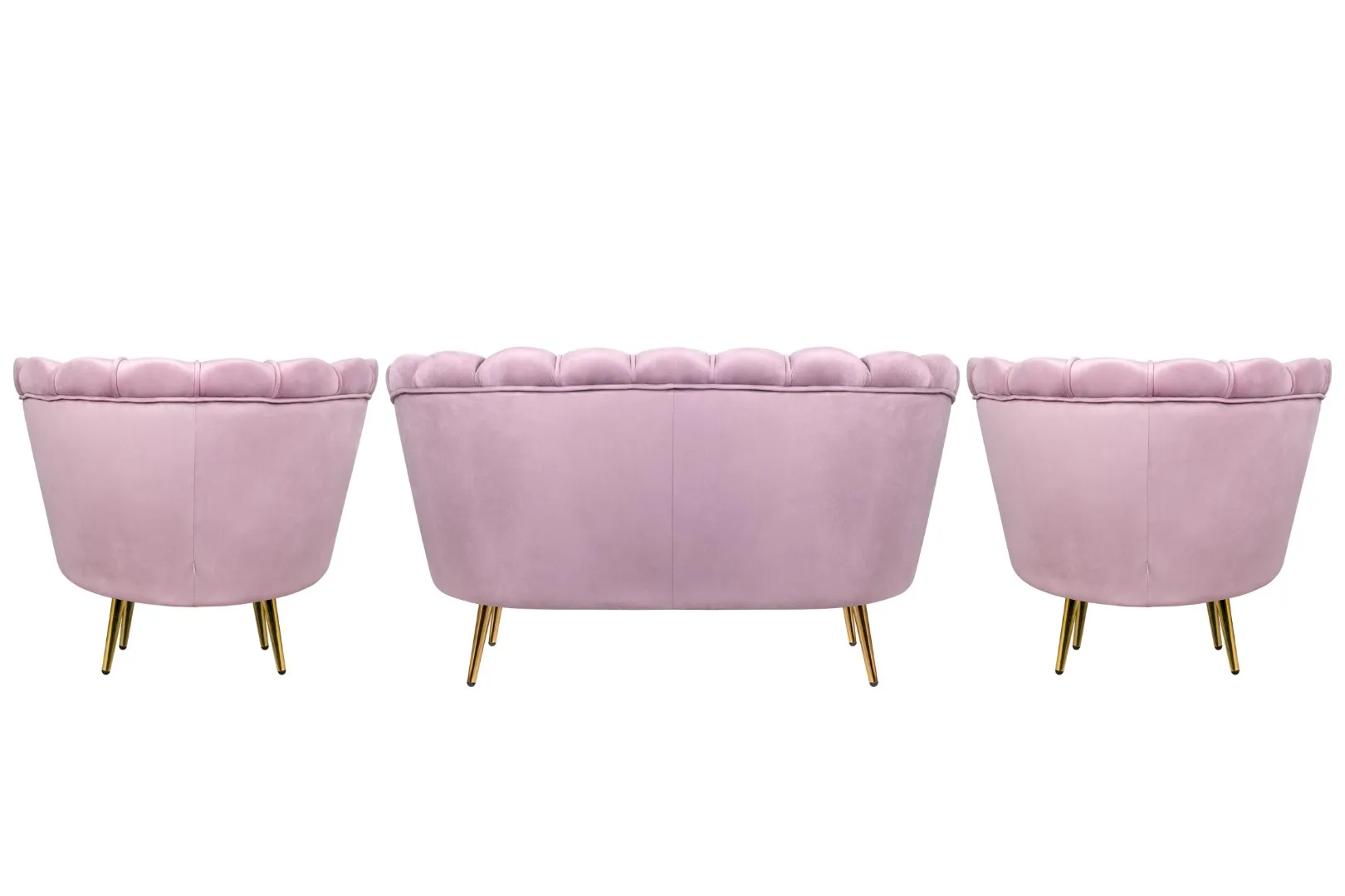 заказать Комплект кресел и дивана ракушка Pearl Double Pink в Москве заказать Комплект кресел и дивана ракушка Pearl Double Pink