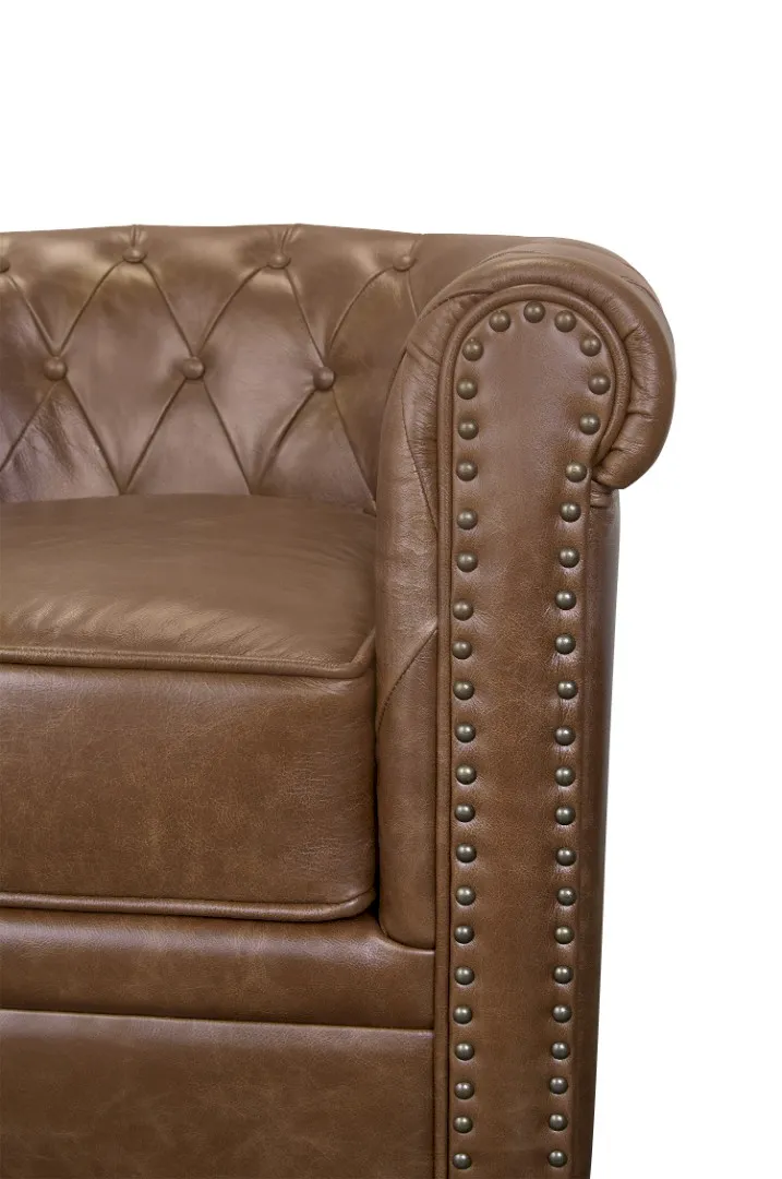 фото Кожаное кресло Karo Brown leather в Москве фото Кожаное кресло Karo Brown leather