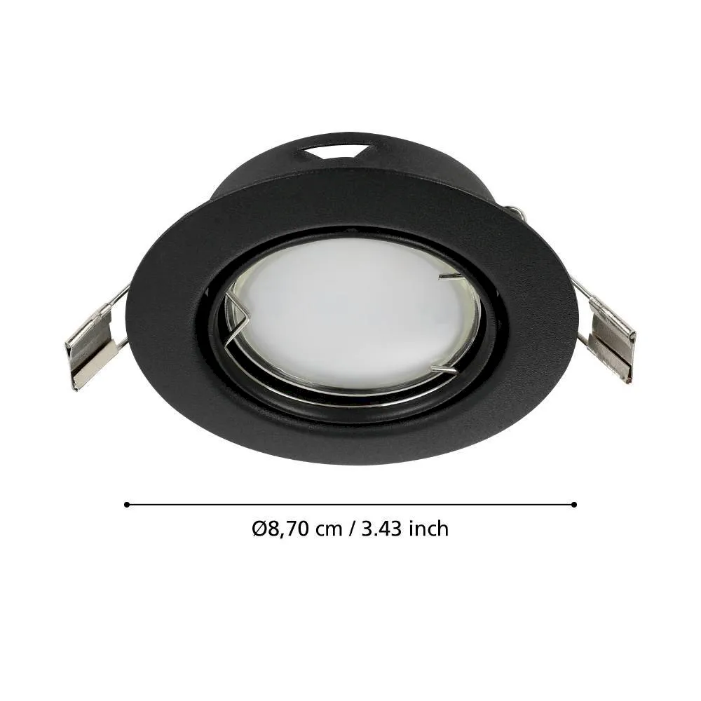 заказать 900751 Встраиваемый светильник PENETO, 4,6W (GU10), ?87, сталь, черный