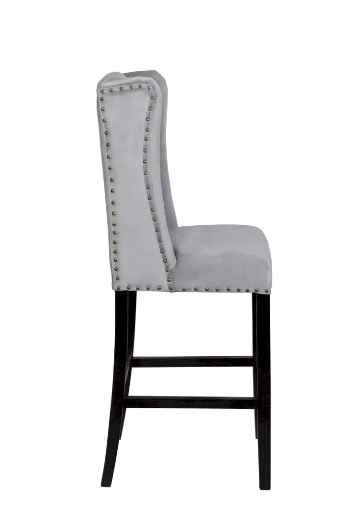 заказать Дизайнерский барный стул Skipton Grey Velvet