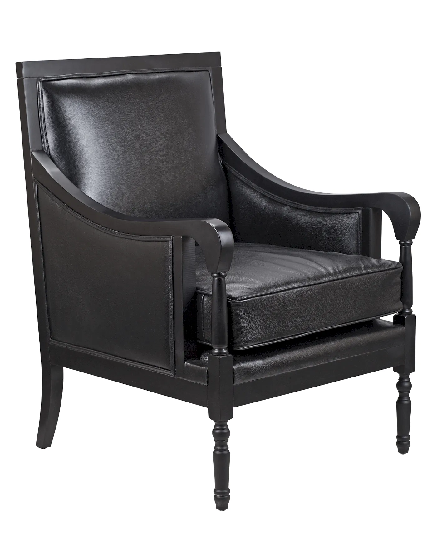 купить Классическое американское кресло Colin Black Leather