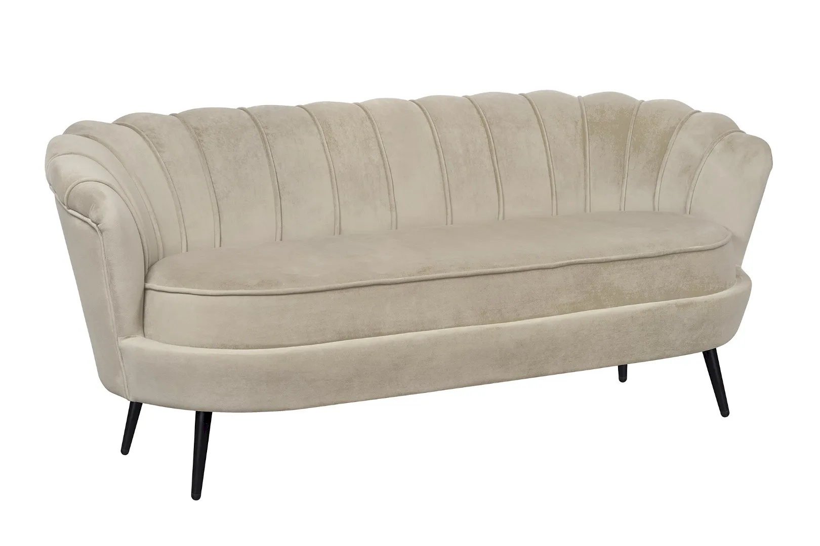 купить Диван ракушка для гостиниц Pearl Triple Taupe на черных ножках в Москве купить Диван ракушка для гостиниц Pearl Triple Taupe на черных ножках