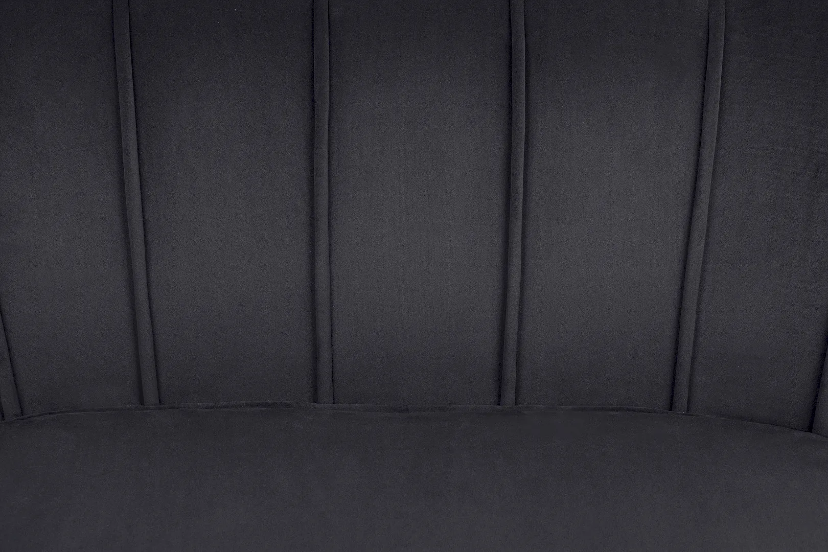 Трехместный диван ракушка для гостиниц Pearl Triple Black в интерьере