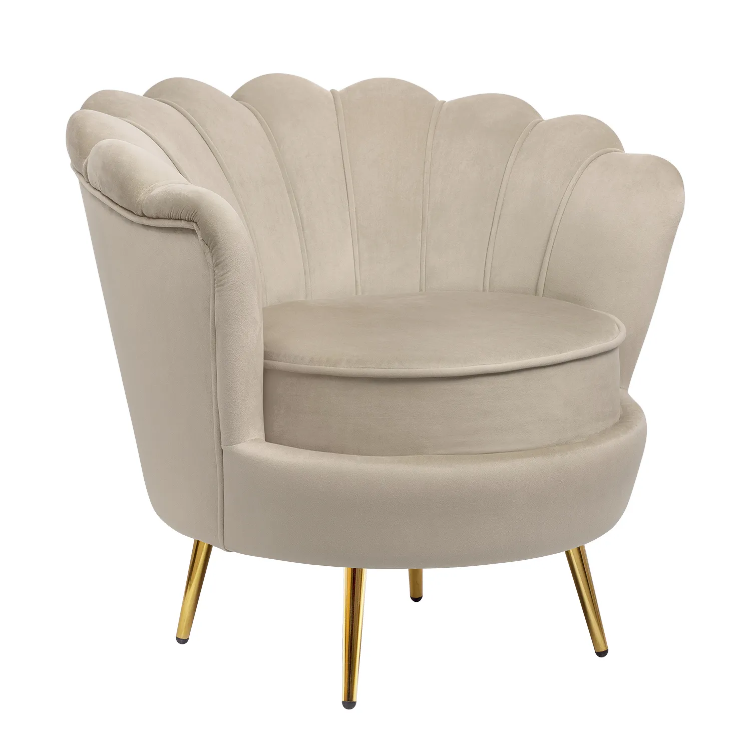 купить Низкое кресло ракушка Pearl Taupe