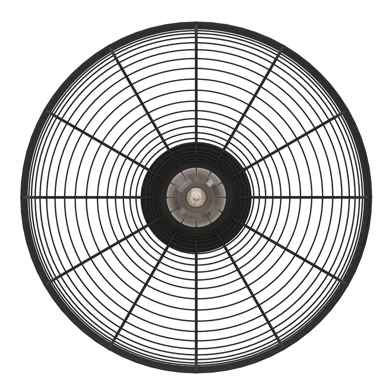 43896 Потолочная люстра RINROE, 1х40W (E27), H200, ?450, сталь, черный в интерьере