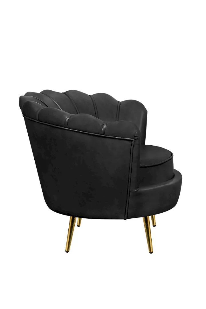 заказать Низкое кресло ракушка Pearl Black V2