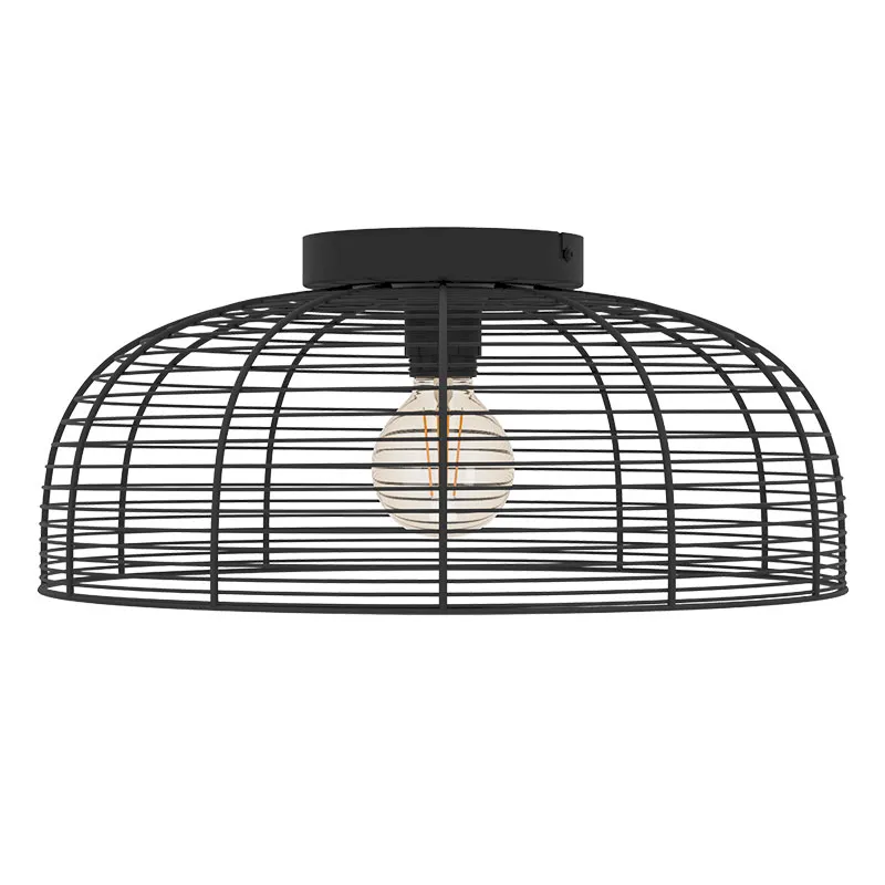 43896 Потолочная люстра RINROE, 1х40W (E27), H200, ?450, сталь, черный в интернет-магазине