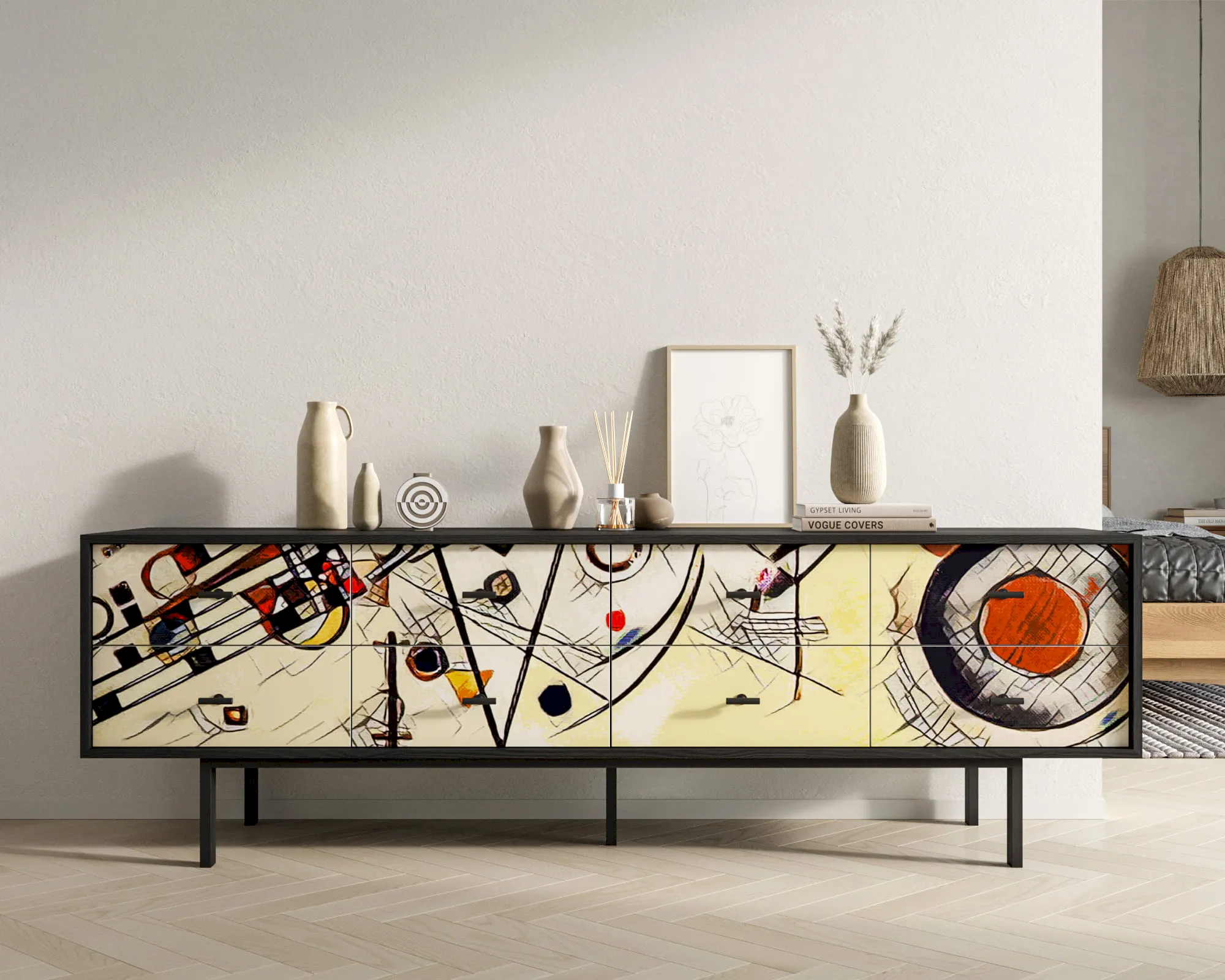 Комод с восемью ящиками "Эмерсон (Emerson)" by Kandinsky арт EM03/Print_01 в интернет-магазине в Москве Комод с восемью ящиками "Эмерсон (Emerson)" by Kandinsky арт EM03/Print_01 в интернет-магазине