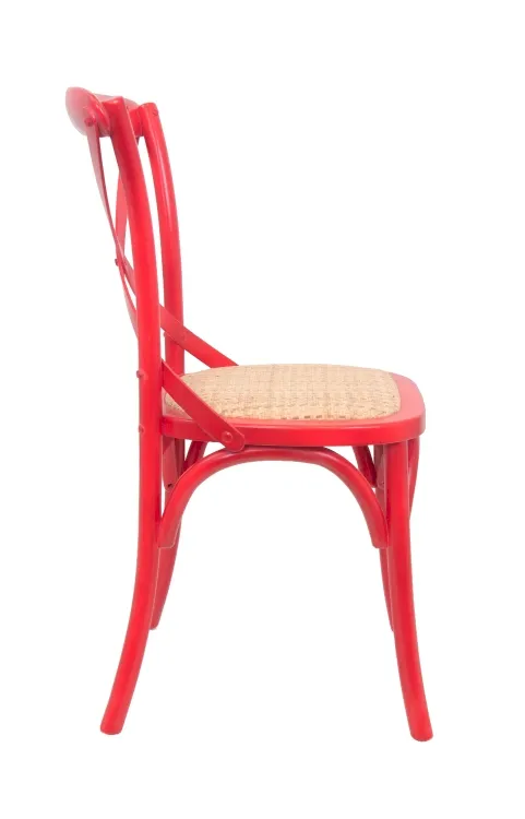 купить Стул ретро Cross Back Red