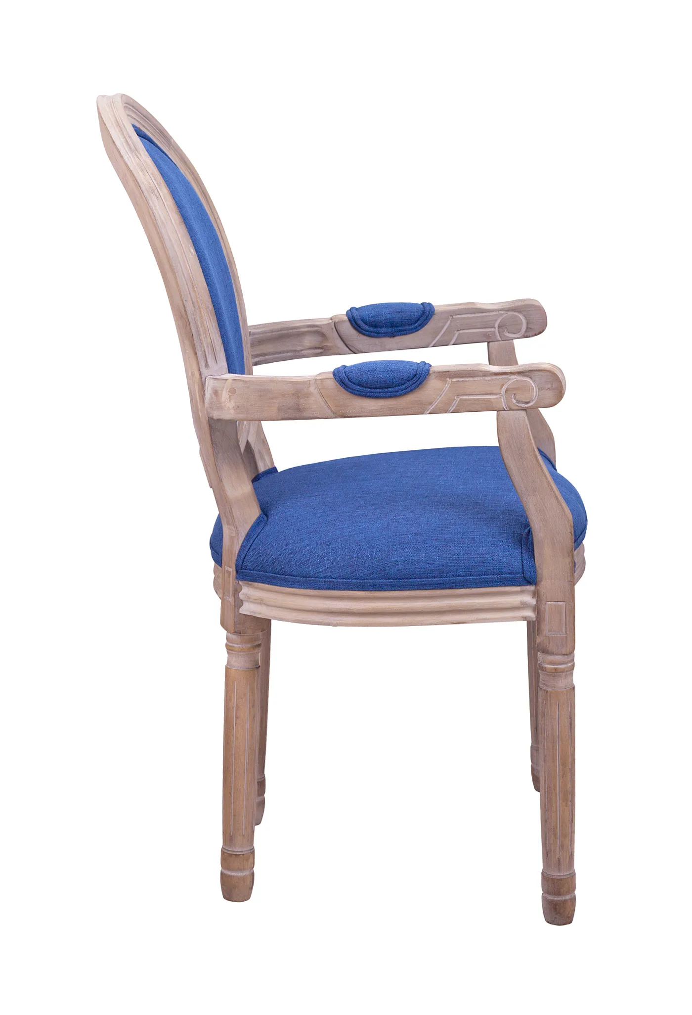 заказать Мягкий стул с подлокотниками Volker Arm Original Blue