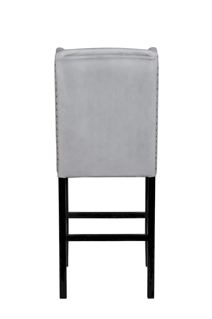 Дизайнерский барный стул Skipton Grey Velvet в интернет-магазине