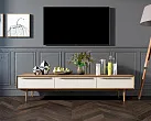 Консоль под TV "Бруни (Bruni) с белыми фасадами" с ящиками арт BR-21WH №4