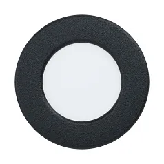 99211 Светодиодный встраиваемый светильник FUEVA 5, 2,7W (LED), ?86, ET26, IP44, 300lm, 3000K, сталь, чер