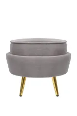купить стильные Пуф Pearl Adorn Grey в интернет-магазине