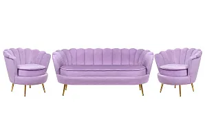 Комплект кресел и дивана ракушка Pearl Triple Purple в интернет-магазине