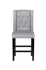 купить Дизайнерский полубарный стул Skipton Average Grey Velvet в Москве