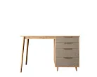 Стол рабочий "Лайн (Line)" одной тумбой R23/beige №0