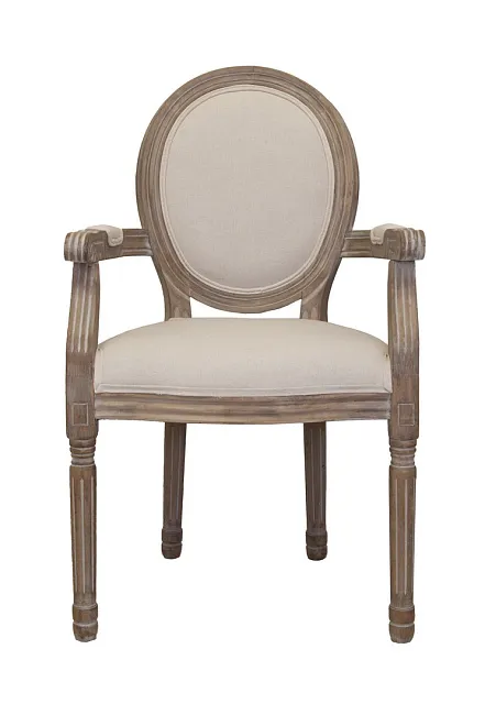 Мягкий стул с подлокотниками Volker Arm Beige в Москве Мягкий стул с подлокотниками Volker Arm Beige
