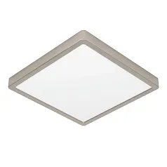 купить 900595 Накладной светильник диммируемый FUEVA 5, 20,5W (LED), 3000K, L285, B285, H28, сталь, матовый никель / пластик, белый