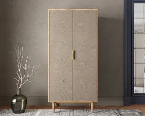 купить стильные Шкаф малый двухстворчатый "Лайн (Line)" R24/beige