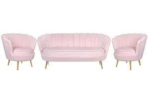 заказать Комплект кресел и дивана ракушка Pearl Triple Pink V2 в интернет-магазине
